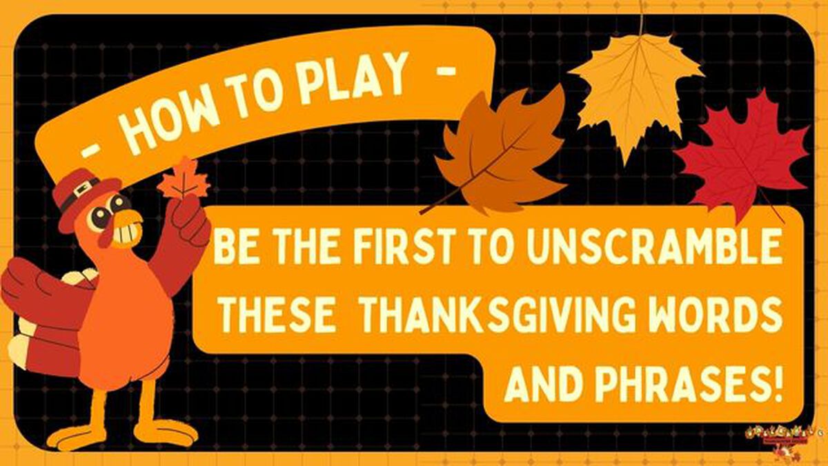 UNSCRAMBLE: Thanksgiving Edition image number null